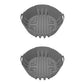 2Pcs Silicone Round Baking Tray Pot with Handle for Air Fryer