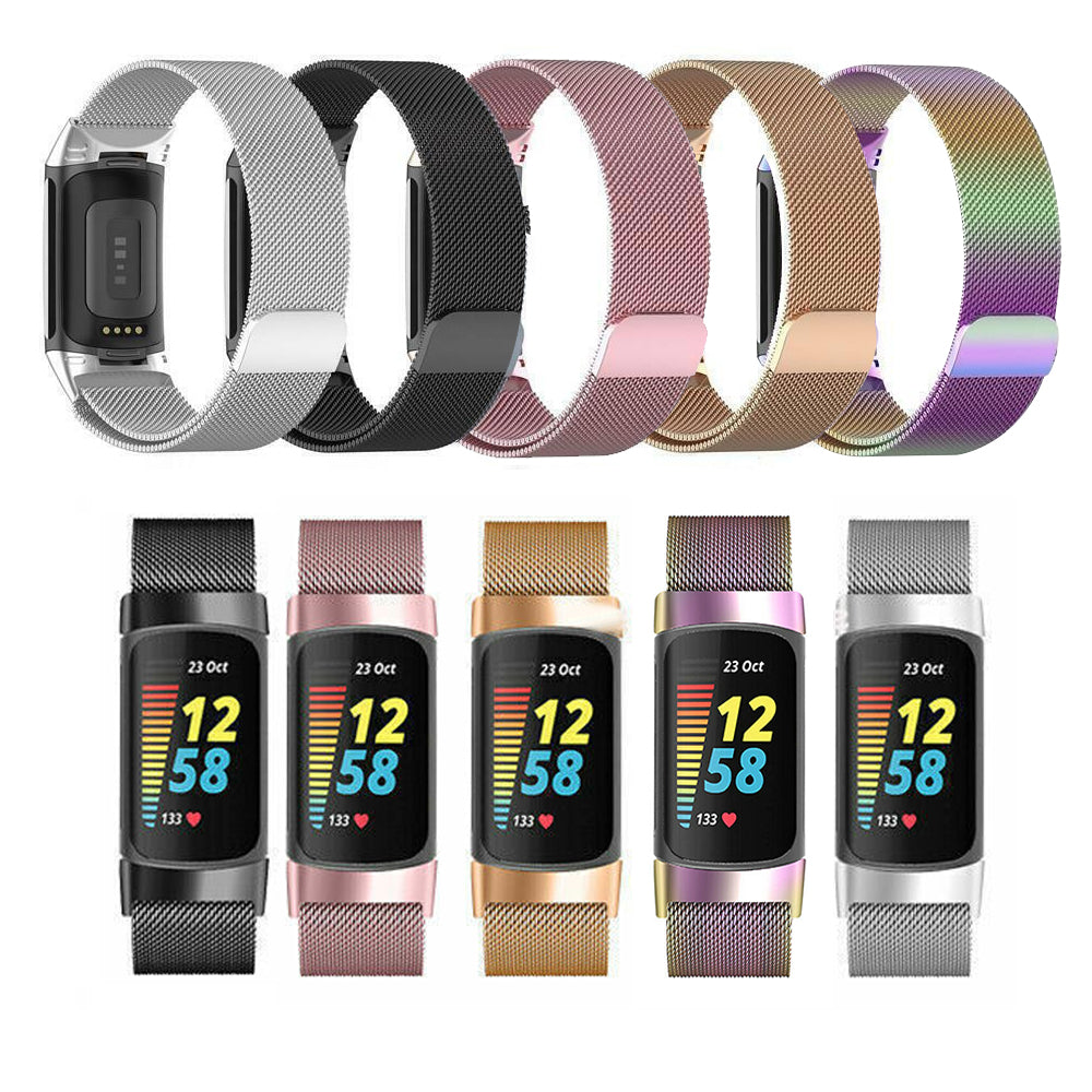 Milanese Band Metal Stainless Steel Strap for Fitbit Charge 5