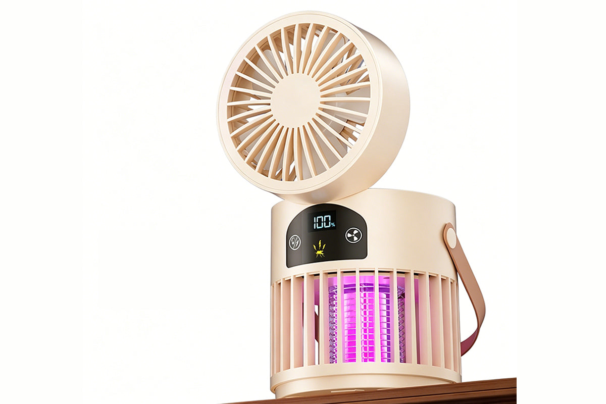 2-in-1 Fan Mosquito Killer Lamp Purple Light Trap Electric Zapper