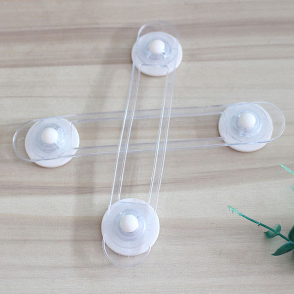 8Pcs Self-Adhesive Kids Home Security Cabinet Door Locks