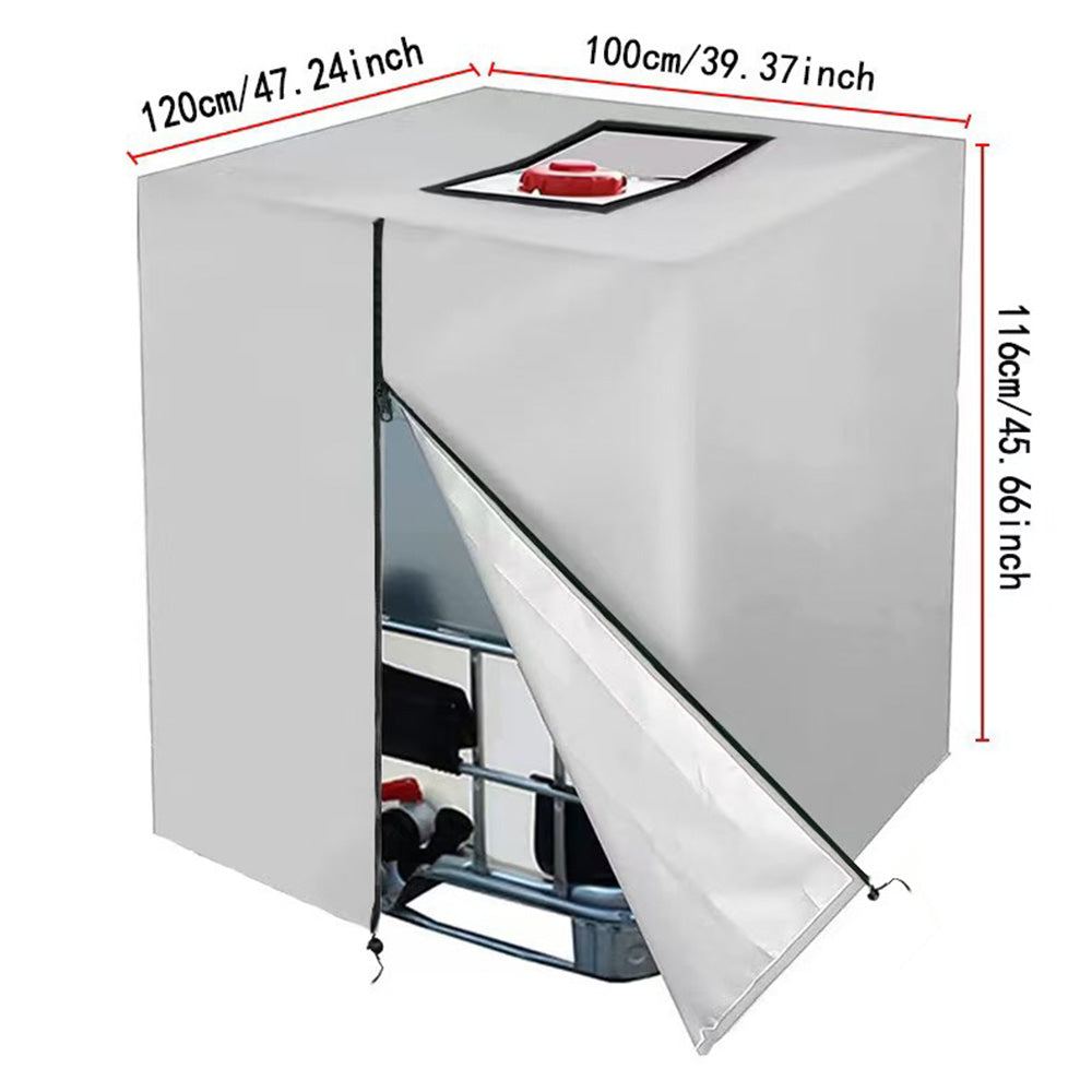 420D Oxford Fabric Cover for 1000L IBC Water Tank with Zipper