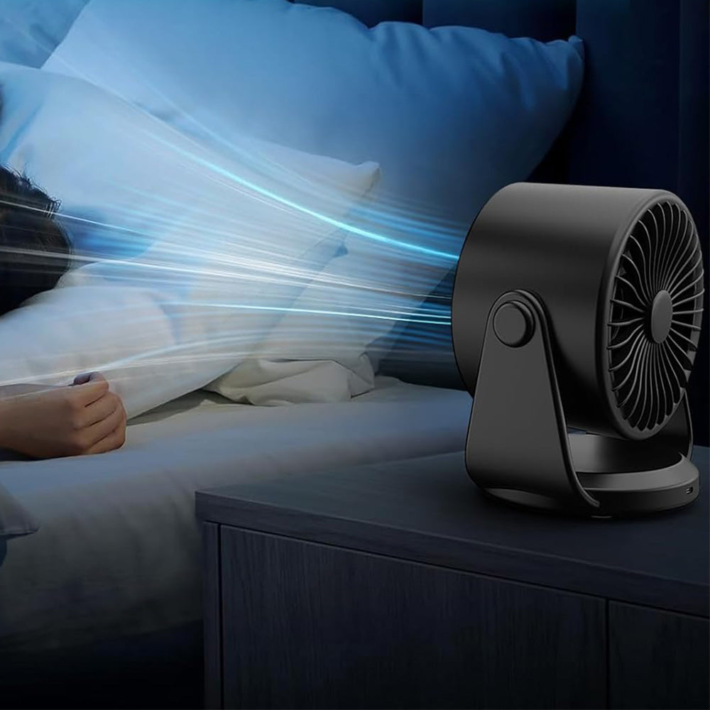 Table Fans Digital Display Rechargeable Fan Ultra Quiet Wall Mounted Desk Fans