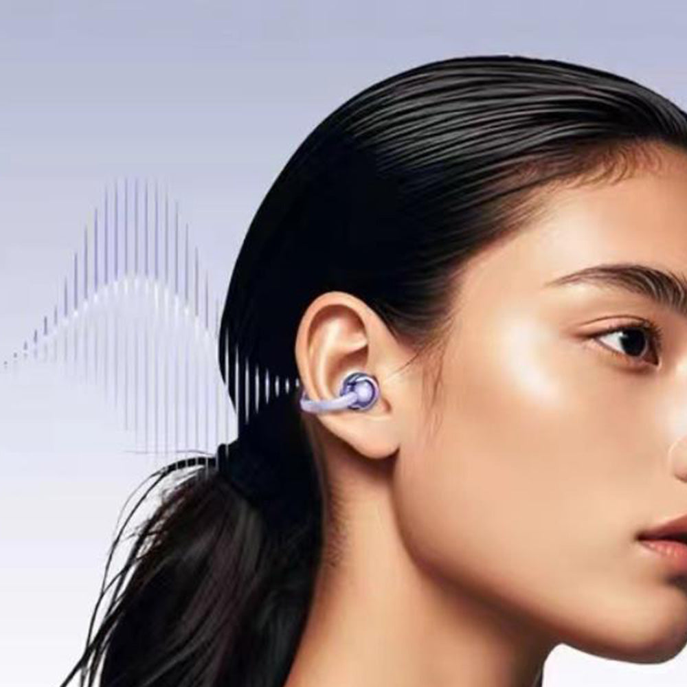 Clip-On Open Ear Bluetooth 5.4 Earbuds with C-Shaped Bridge and IPX4 Waterproof