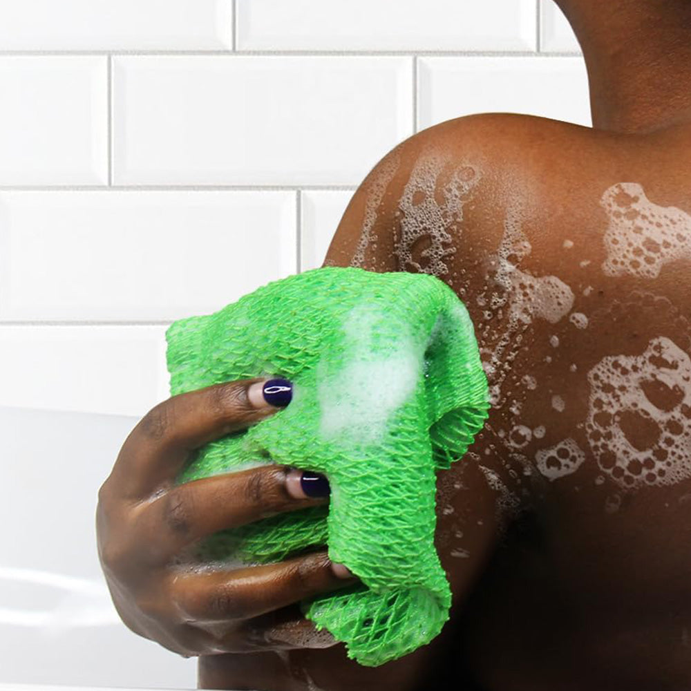 2PCS African Net Sponge Body Scrubber for Exfoliating and Bathing