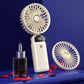 Handheld Fan With LED Display Foldable Hanging Neck Fan Rechargeable Portable Fan