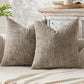 2 Pack Chenille Knit Throw Pillow Covers for Couch Bed