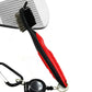 Dual Sided Golf Club Groove Cleaner Brush Tool with Retractable Carabiner