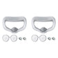 2Pcs VR Silicone Face Cover Pad And Lens Cover With Joystick Cover For Oculus Quest 2