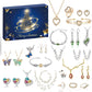 Christmas Jewelry Advent Calendar 24 Days Necklace Bracelet Earrings Countdown Calendar