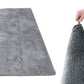 Non Slip Shaggy Bath Mat Ultra Soft Thick Fluffy Pile Non Slip Bath Rug-Grey