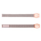 2PCS Soft Nylon Wristbands for Airtag Adjustable Bracelet for Airtag for Little Ones Adults-Pink