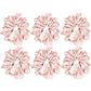 6Pcs Satin Scrunchies for Women Large Hair Scrunchy Thick Elastic Hair Ties Hair Bands Ponytail Holders