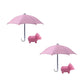 2Pcs Mini Adjustable Sun Shade Phone Umbrella with Suction Cup Stand