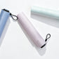 Black Coated Compact Folding Umbrella Lightweight Portable Pocket Umbrella