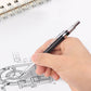 2mm 2B Lead Holder Pen Automatic Mechanical Drafting Drawing Pencil Art Tool with 12 Refills