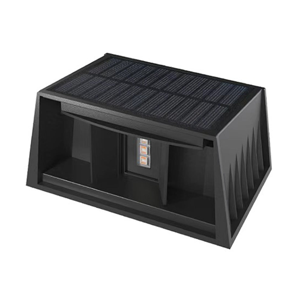 Solar Wall Light 0 to 120 Degree Adjustable Beam Angle for Garden Patio Outdoor Lighting