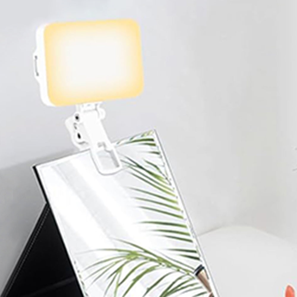 LED Portable Selfie Light with Clip and Hot Shoe Mount