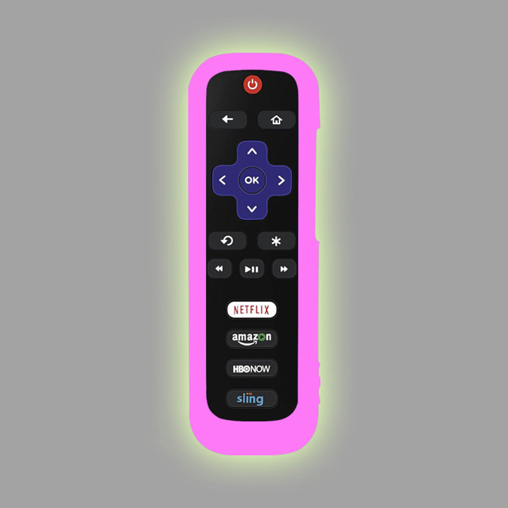 2 Pack Glow in The Dark Silicone Case Cover for Roku TV Remote