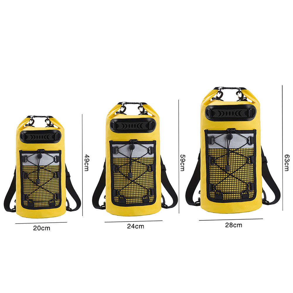 Roll-Top Backpack With Handle Dry Bag Outdoor Bag For Fishing Boating Camping