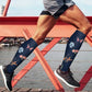 6 Pairs High Stretch Long Socks for Sports Casual Wear for Women - Style 1