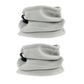 2Pcs Unisex Polar Fleece Neck Warmer 3 In 1 Multifunctional Scarf