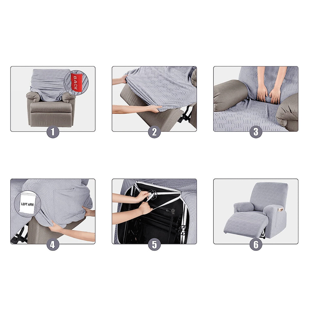 Full Wrapped Elasticity Stretch Recliner Chair Cover