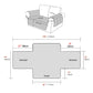 2Pcs Water Resistant Non-Slip Split Recliner Couch Cover Sofa Chair Slipcovers