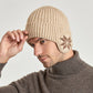 2-in-1 Warm Knitted Ear Flap Beanie Knitted Hat