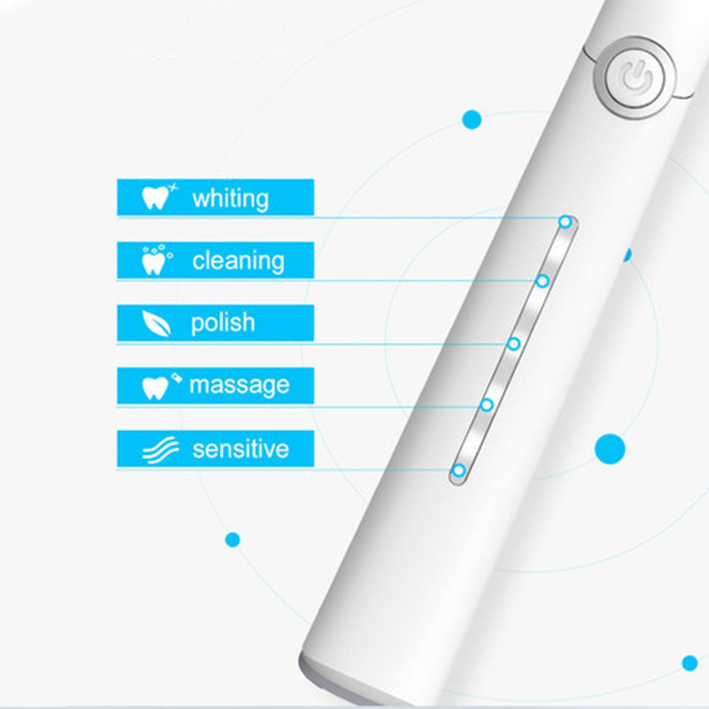 Electric Sonic Toothbrush Travel Rechargeable Ultrasonic Electric Toothbrush with 10 Brush Heads