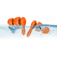 2 Pairs Soft Silicone Noise Reduction Ear Plugs with Storage Container Box