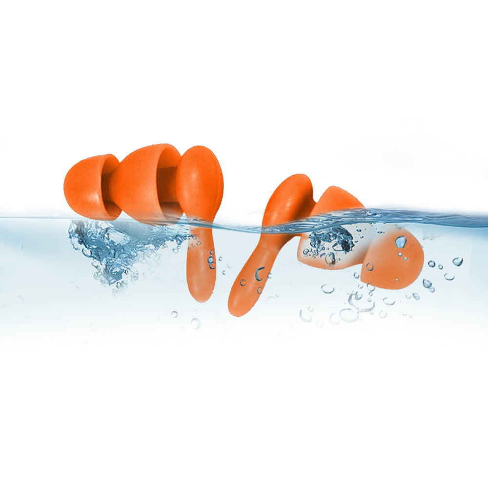 2 Pairs Soft Silicone Noise Reduction Ear Plugs with Storage Container Box