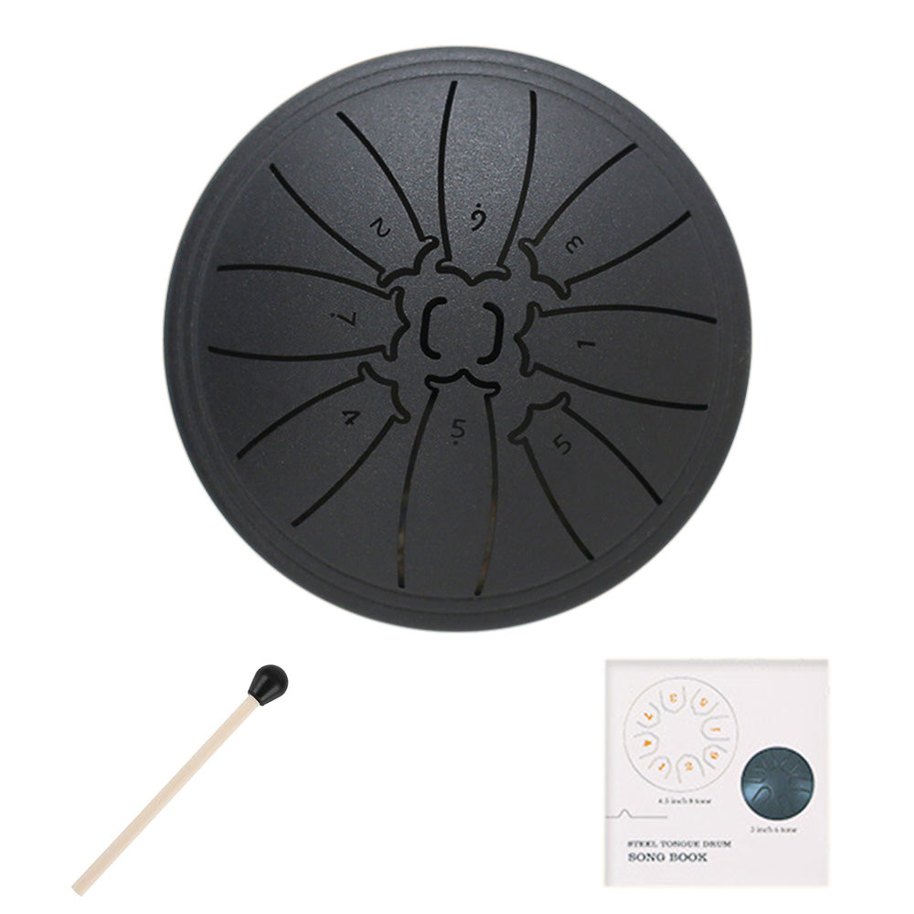 4-inch Steel Tongue Drum 8-Note Mini Handpan for Beginners