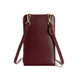 PU Leather Small Crossbody Bag Cell Phone Purse with Belt Buckle