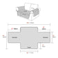 Water Resistant Non-Slip Split Recliner Couch Cover Sofa Chair Slipcovers