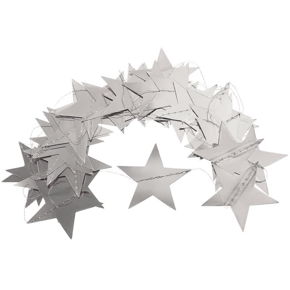 5 Pack 4m Thick Paper Star Garland Bunting Banners for Parties Weddings