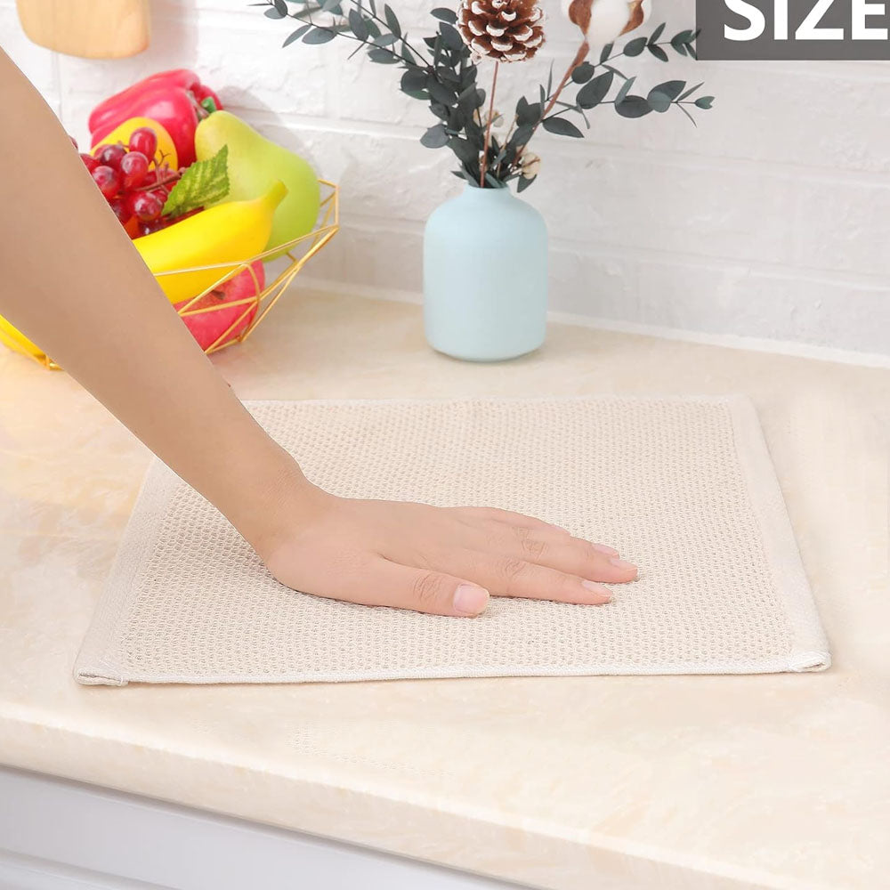 12Pcs Cotton Waffle Weave Kitchen Dish Cloths Ultra Soft Absorbent Dish Towels