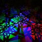 Solar Garden Lights with Warm White and Colorful Modes 4-Pack for Outdoor Lighting