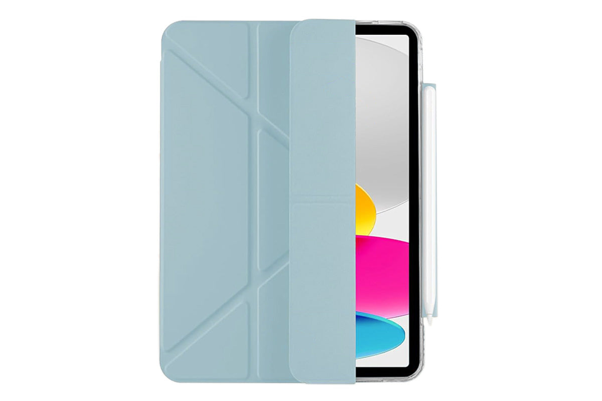 Anti-Bending PC Tablet Case with Multi-Angle Stand Pencil Holder for iPad