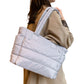 Women Quilted Tote Bag Shoulder Bag Lunch Bag