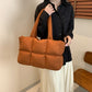 Puffer Tote Bag Large Quilted Puffy Handbag Lightweight Satchel Purse