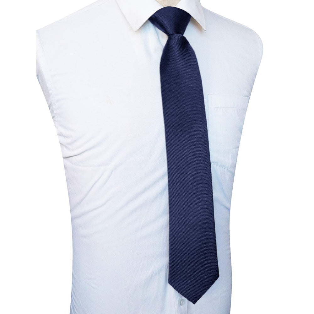 Men Pre-Tied Zip Necktie 8 cm for Wedding Business Formal Wear