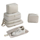 6-Piece Travel Luggage Packing Cubes Organizer Bags Set