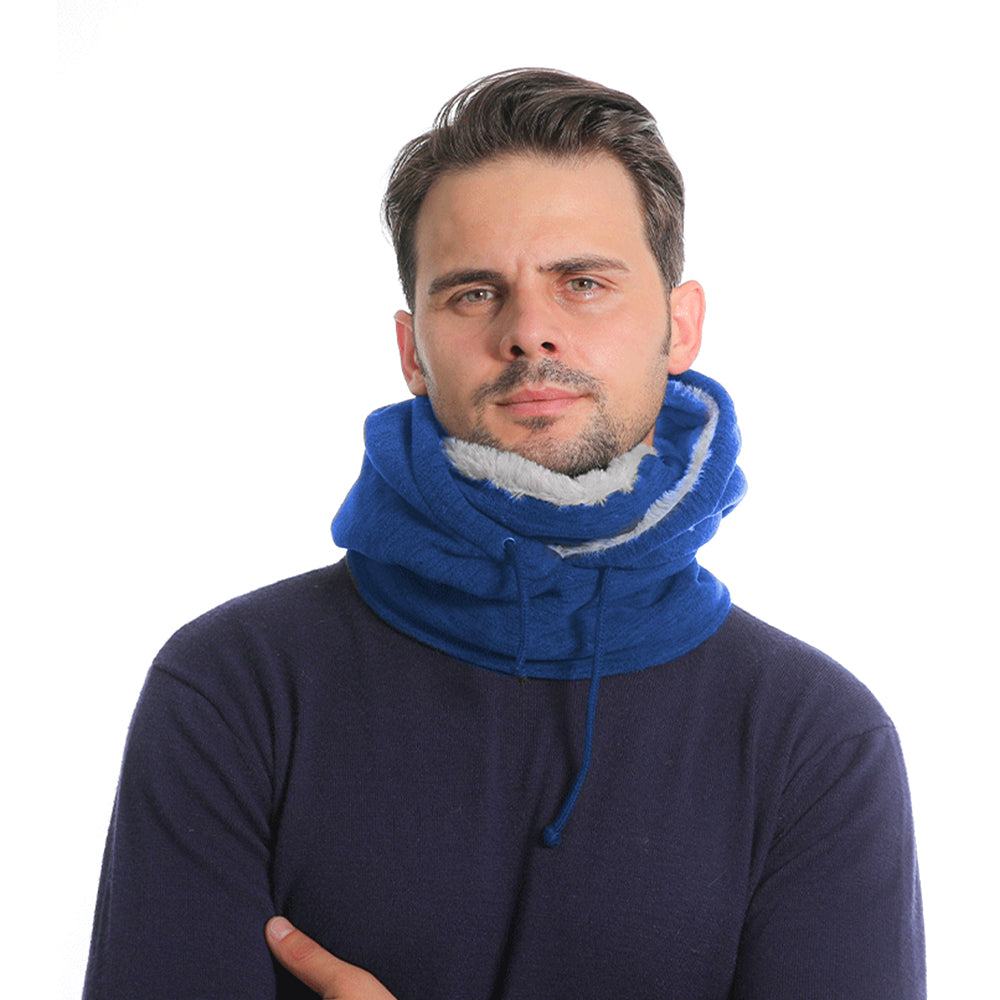 2Pcs Thick Fleece Windproof Hooded Neck Warmer Winter Balaclava for Men