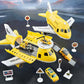 Kids Transformable Airplane Transport Playset Transformable Storage Plane Toy