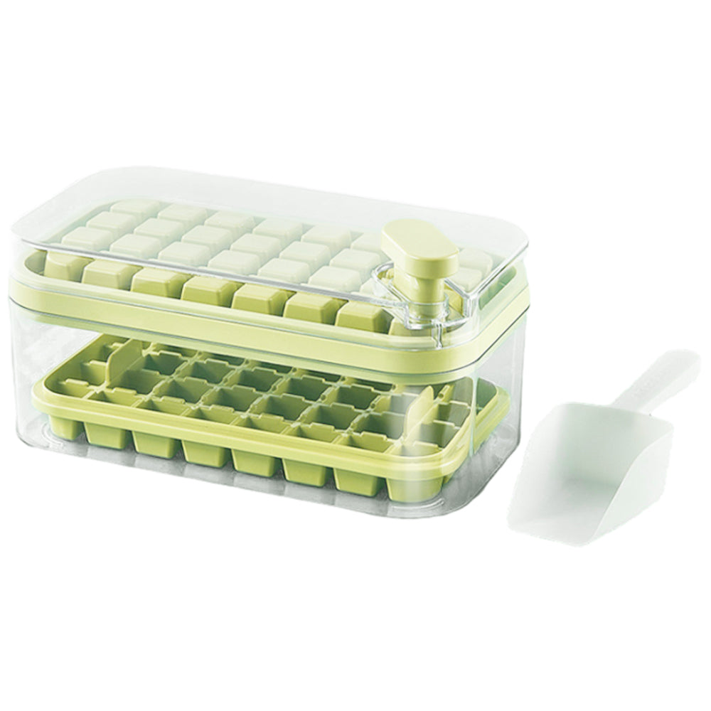 Ice Cube Tray with Lid and Bin for Freezer 64Pcs Ice Cube Mold