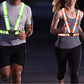 2Pcs Reflective Adjustable Security Vests with 4 Arm Bands for Running