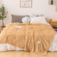 Solid Soft Flannel Plush Throw Sofa Bedding Blanket