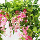 4Pcs Artificial Silk Wisteria Vine Hanging Garland 1.8 m for Home and Garden Decoration