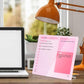Thick Acrylic Dry Erase Board for Desk Planner with Stand