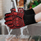 Heat Resistant Oven Gloves Double Sided Silicone Slip Resistant BBQ Gloves